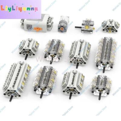 MOC Technic Engine Parts V2 V4 V6 V8 V10 V12 Cylinder for DIY Car Model