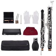 Professional English Horn Alto Oboe F Synthetic Wood Body with Carry Case