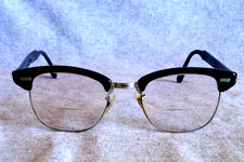 us optical horn rim eyeglass frames 1950's 1/10 12k gf vintage 48-20-6"