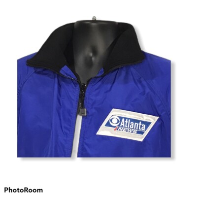 CBS Atlanta News Jacket Coat  Waterproof Shell Fleece Lined Reflect High Viz M