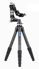 Leofoto LS-365CEX +PG-1 Gimbal Head CF Tripod w Built-In Leveling Base 10 Year 