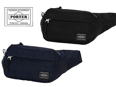 YOSHIDA PORTER Denim Waist Body Bag S 892-15105 Indigo Black