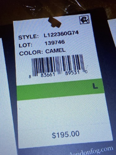 LONDON FOG HOODED COAT. US SIZE M(UK SIZE 12) COLOUR CAMELBRAND NEW WITH TAGS. - Picture 8 of 9
