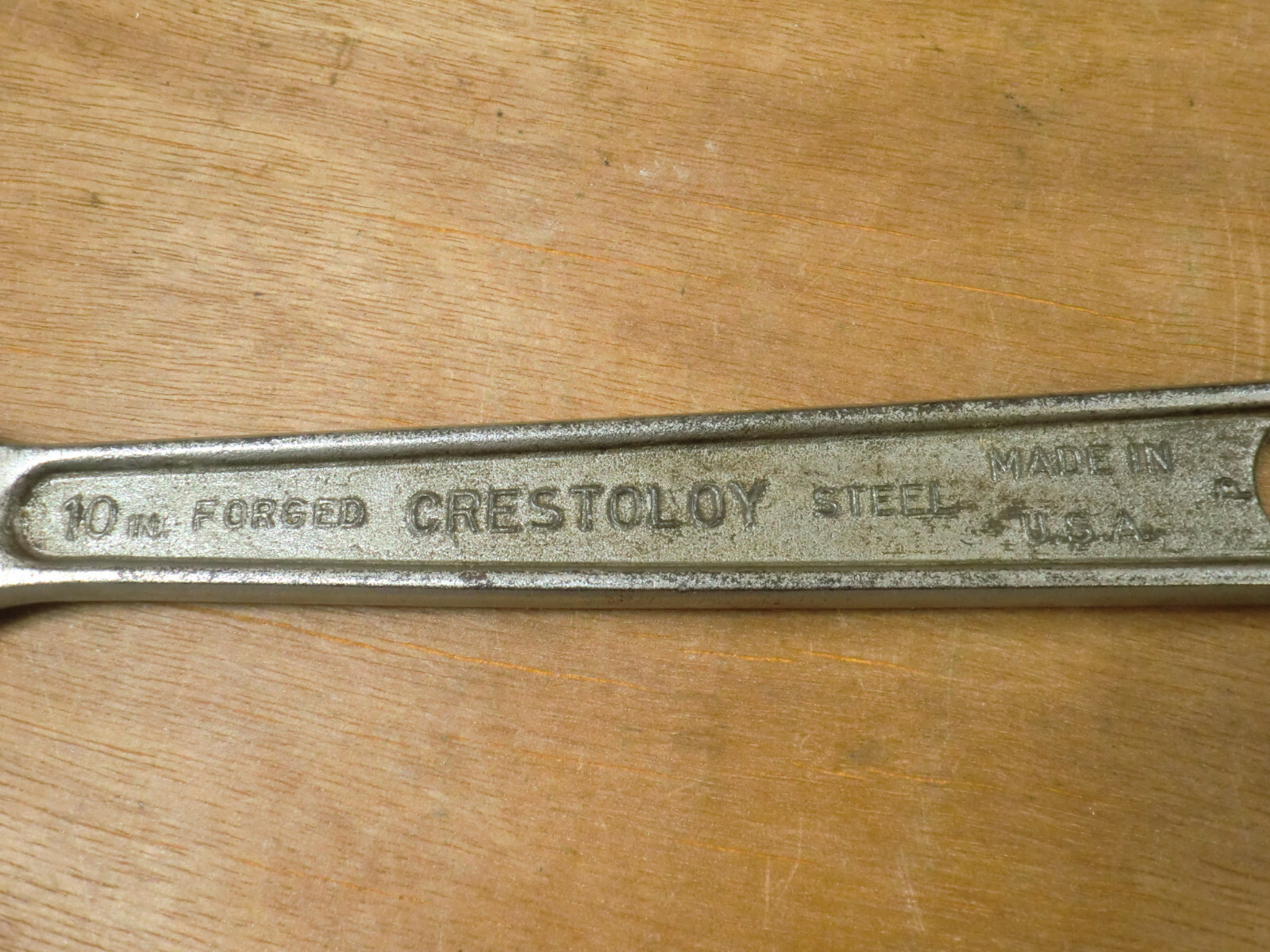 Crescent Tool Co. Crestoloy 10" Adjustable Wrench, Jamestown NY, Made