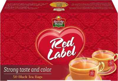 Brooke Bond Red Label Black Tea Bags Classic, 100 BAGS Free Shipping World Wide