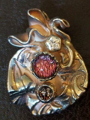 Artisan Pendant Brutalist Modernist Art Freeform .999 Solid Silver Unique Piece