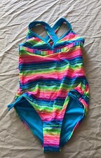 Angel Beach Sunrise Multi Color Swimsuit Size 6X 19