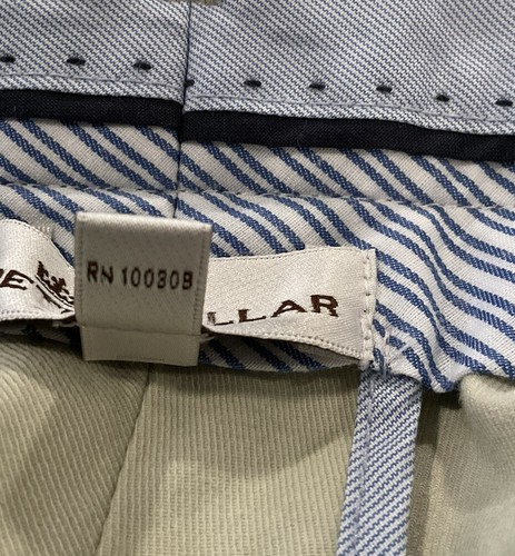 Peter Millar Men's Khaki Pants Size 38 Flat Front - Picture 7 of 9