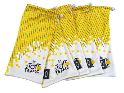 5 Oakley Microfiber Bags Soft Cleaning Cases White & Yellow Tour de France Large