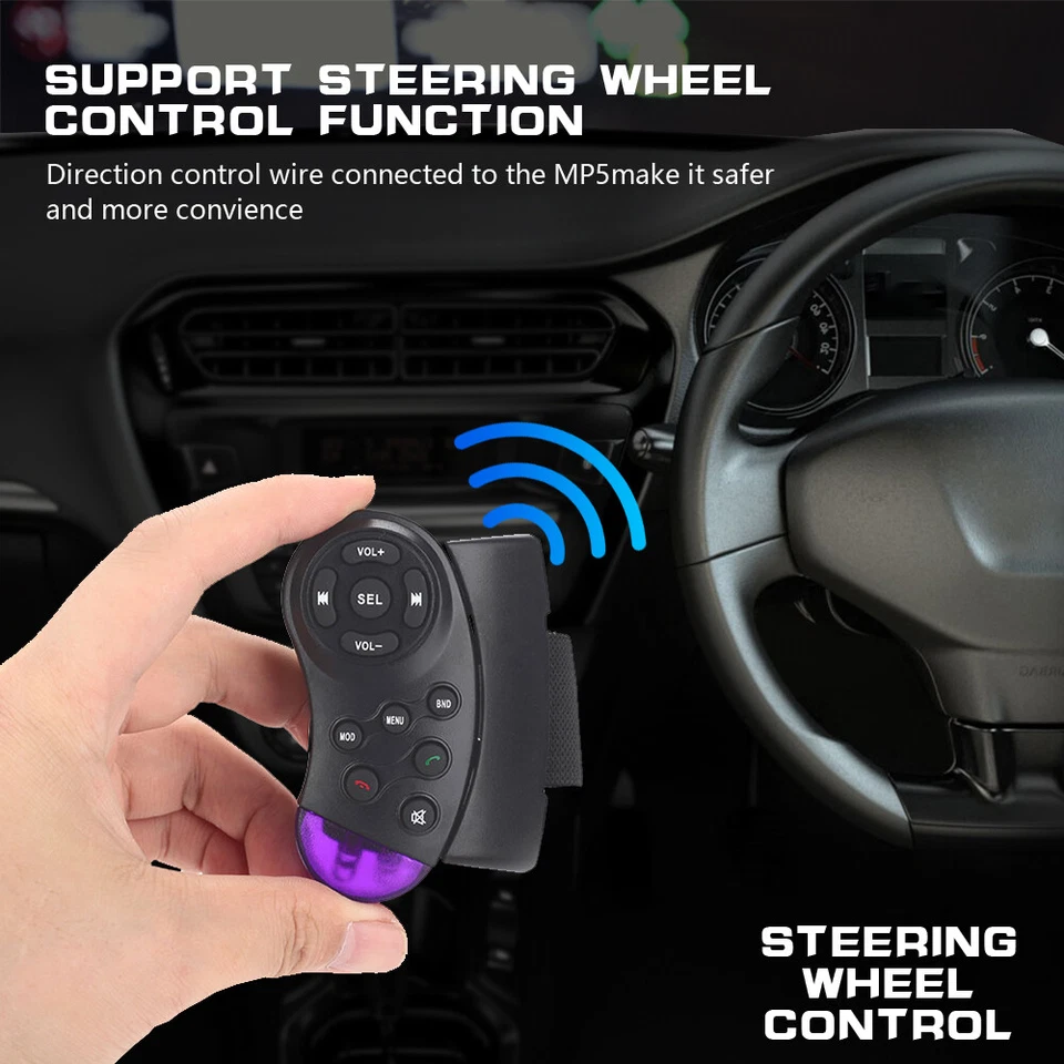 7" Doppel 2 Din Autoradio Stereo Bluetooth FM USB SD AUX MP5 Player Mirror link - Bild 3 von 4