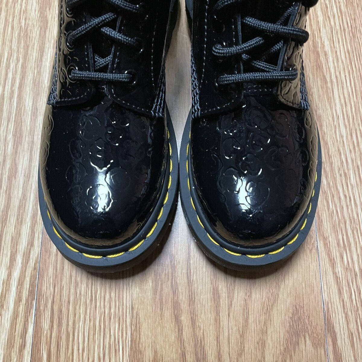 Dr. Martens 1460 Boots Black Patent Leather Lamper Leopard Dr. Martens 1460 Boots Black Patent Leather Lamper Leopard