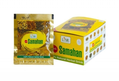SAMAHAN Ayurveda Herbal Tea Natural Drink for Cough & Cold Remedy 100 Sachets