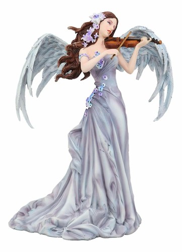 Ebros großes inspirierendes Engel Wiegenlied Himmlischer Engel spielt Violine Statue - Bild 2 von 7
