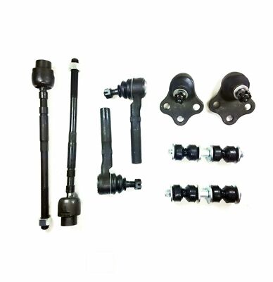 8 Pc Suspension Kit for Chevrolet Cavalier Pontiac Sunfire Tie Rod Ends Sway Bar