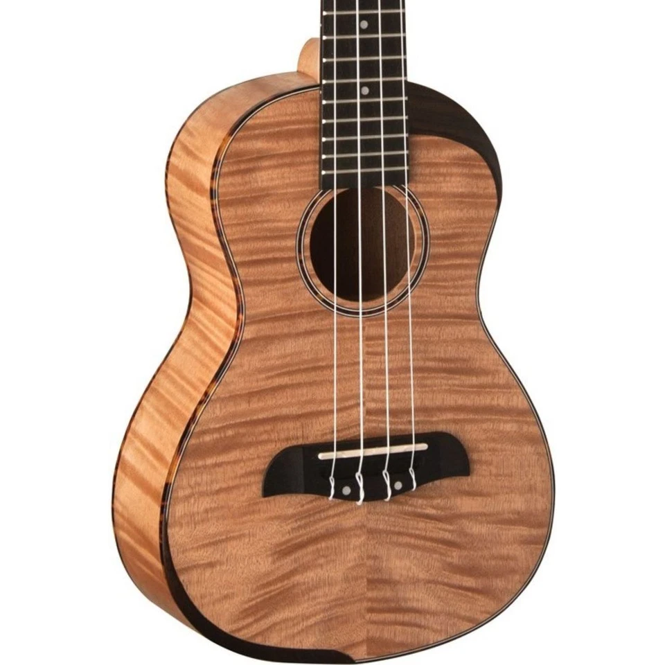 Oscar Schmidt OU800T Comfort Series Flame Maple Acoustic Tenor Ukulele, Natural - Image 2 of 2