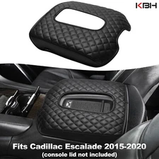 Fits Cadillac Escalade 2015-2020 Center Console Cover Cushion Armrest Pad Black