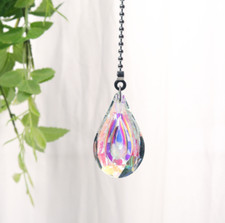 Plated AB Color Crystal Suncatcher Ball Rainbow Maker Window Hanging Pendant UK