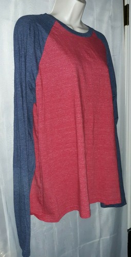 Urban Pipeline Baseball Tshirt Mens Size X-Large Red Blue - Picture 4 of 6