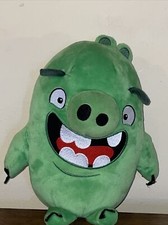 Angry Birds Movie Pig Plush Green 10" 2016 Rovio Commonwealth NO SOUND