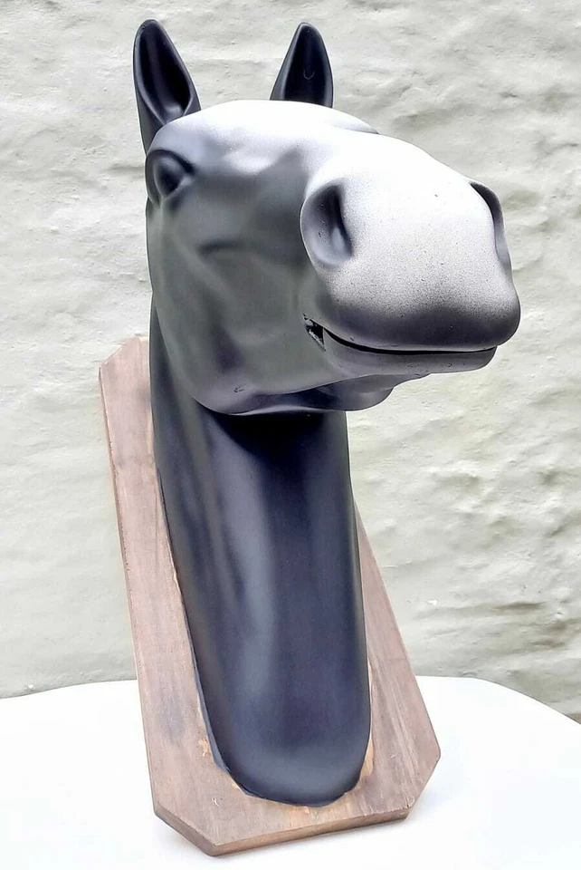 Cabeza de fibra de vidrio de caballo TAMAÑO COMPLETO Foto 3 de 3