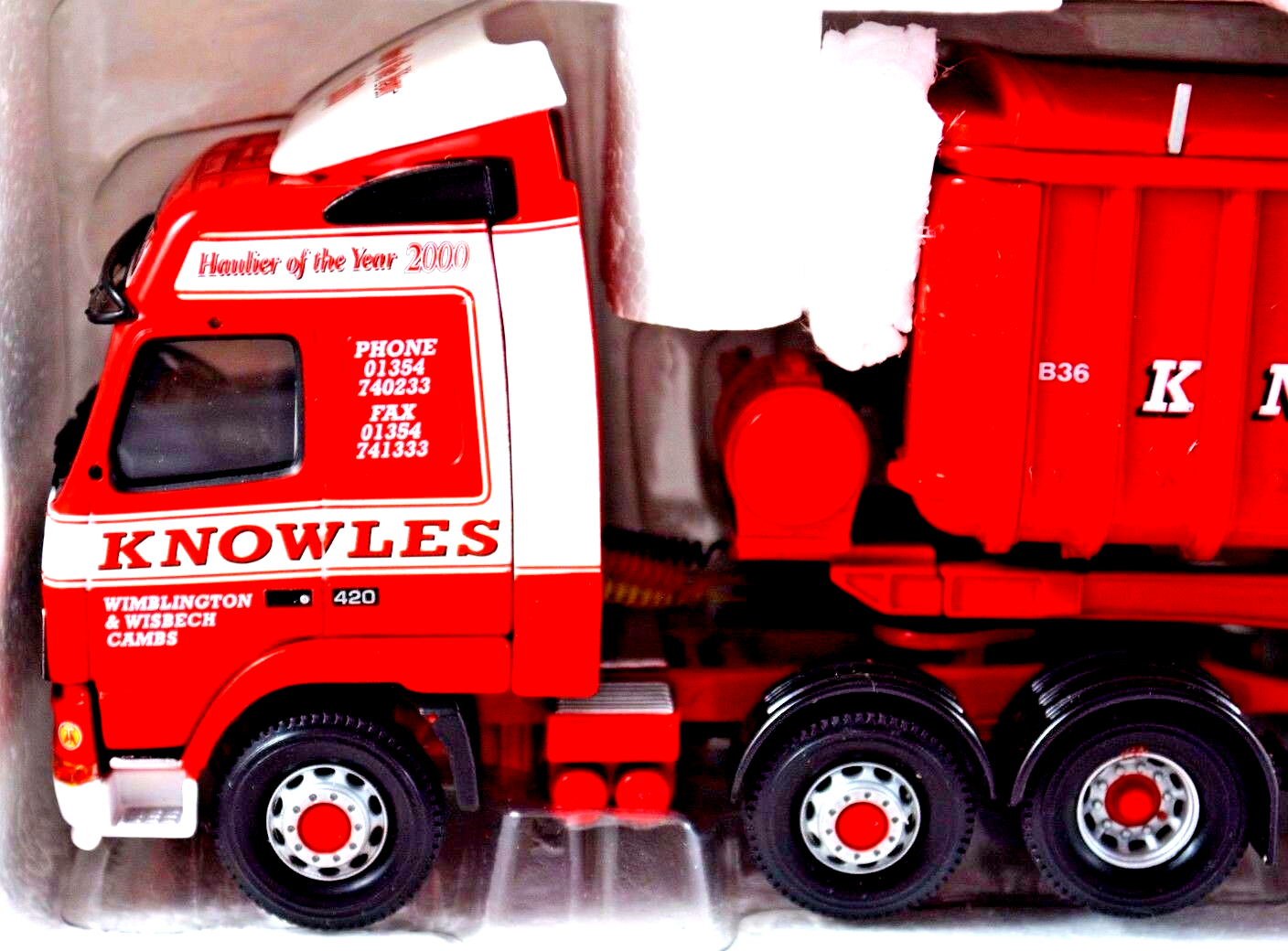 Corgi 1:50 CC12410 VOLVO FH Truck & BULK TIPPER Trailer in KNOWLES ...