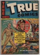 TRUE COMICS #17, VG+, War, Leathernecks, Stilwell, 1942, Golden Age, Pre-code 