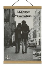 Rare B. T. Express Close To You Promo / ORIGINAL ad, Mounted w/Magnetic Frame!