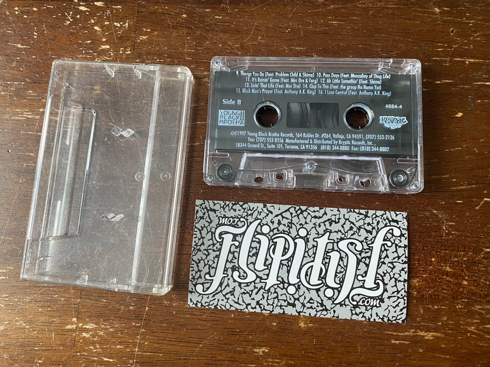 1997 KHAYREE THE BLACKALATION YOUNG BLACK BROTHA MAC DRE RAP CASSETTE KRYPTIC 90 Foto 2 de 2