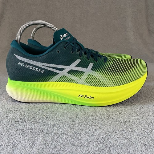Asics Mens 12 Metaspeed Edge+ Running Shoes 1013A116-300 Velvet Pine Green