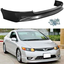 For 06 07 08 2006 2007 2008 Civic 4D Mugen Style ADD-ON Front Bumper Lip Spoiler