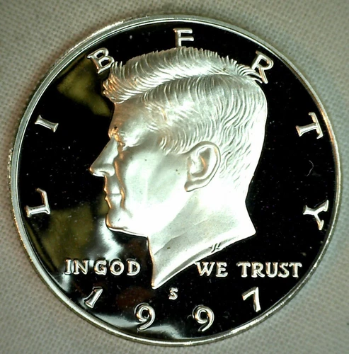 1997-S ( SILVER PROOF ) KENNEDY HALF DOLLAR   XF