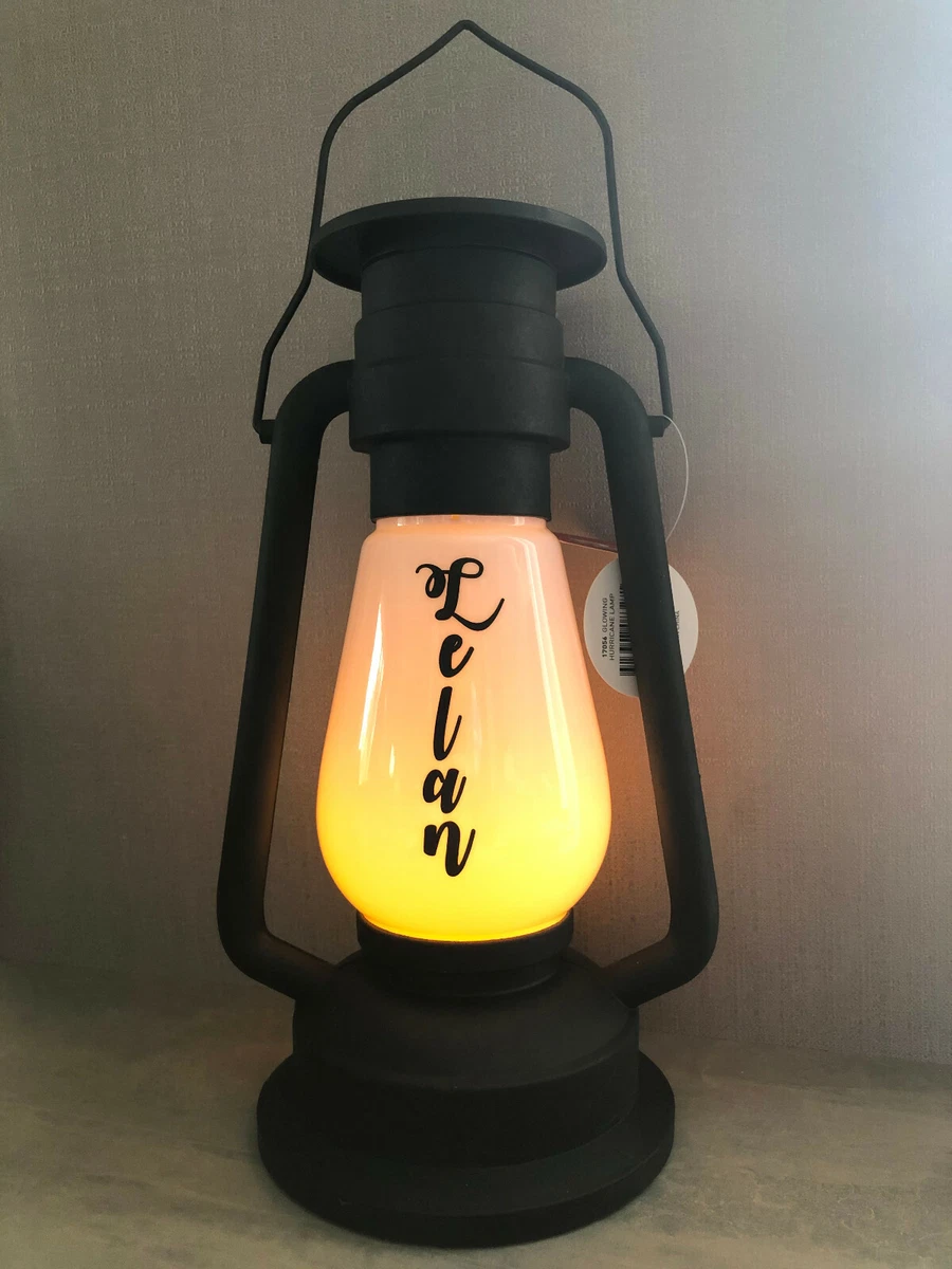 Hurricane lamp with night light deals