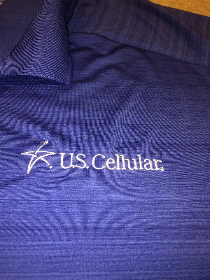 Lote de 2 conjuntos de camisas polo U.S Cellular 3X Lands End Work Logo azul bonito regalo gratis 🎁 Foto 3 de 4