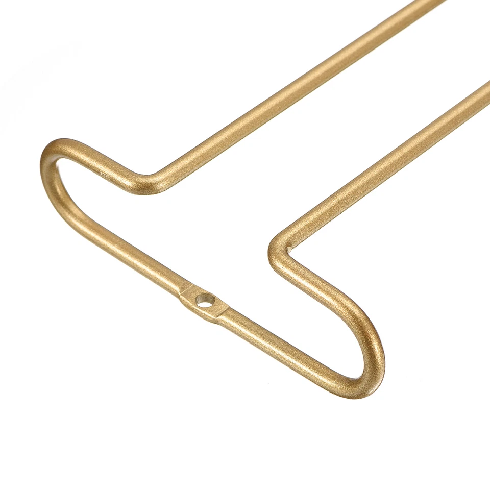 Wine Glass Rack Under Cabinet, 4Pcs 10-Inch for 5mm Stemware Column, Gold - Imagem 4 de 4