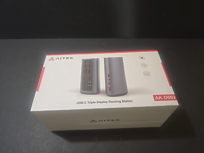 AITEK USB C 15-in-2 Docking Station Dual 4K HDMI for MacBook AK-D002 *3722C6B