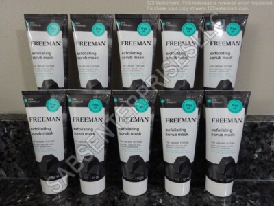 10 Freeman EXFOLIATING SCRUB MASK for Uneven Texture Charcoal & Coconut 3 FL oz.