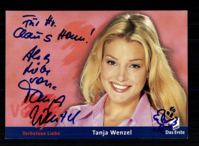 Tanja Wenzel Verbotene Liebe Autogrammkarte Original Signiert # BC 139637