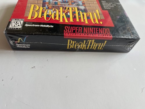 BreakThru (Super Nintendo Entertainment System, 1994) SNES New Factory Sealed - Picture 4 of 8