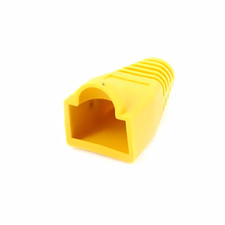 100 pcs Cat5e/Cat6/RJ45 Ethernet Cable Connector Strain Relief Boots Yellow
