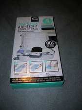 G-FORCE BRAND - ROLL & PACK AIR-TIGHT STORAGE BAGS - 4 PIECE SET - NEW IN BOX!!