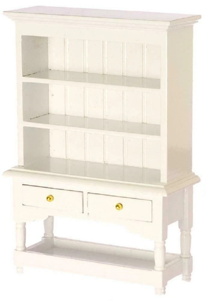 Dolls House White Dresser & Drawers Kitchen Furniture Miniature 1:12th Scale