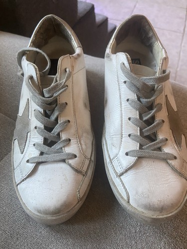 Authentic Golden Goose Italy White Sneakers Womens Shoes Sz 35 Euro USA 5 - Picture 17 of 18