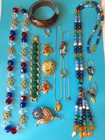 Wearable Many Vintage Costume Jewelry Lot Trifari Liz Claiborne Necklaces & More
