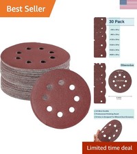 Bates- Sanding Discs 5 Inch 8 Hole, 30 Pack, Assorted Grits 40 80 120 220 320... 0.27 per gallon