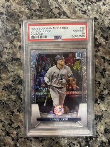 2023 Bowman Mega Box Aaron Judge Chrome PSA 10 GEM MT Yankees #59