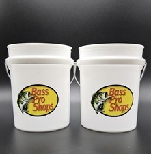 Bass Pro Shops Mini Buckets 4"  LOT OF 2 - Decorative/Cup