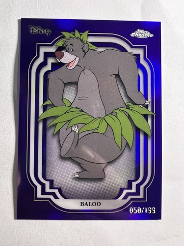 2024 Topps Chrome Disney Baloo Purple /199 Jungle Book