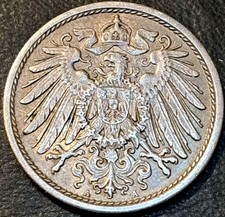 1912 A GERMAN EMPIRE ~ 10 Pfennig ~ Imperial Eagle ~ Great Coin 