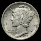 AU+ 1924 Mercury Dime *KGUCi*