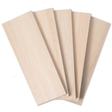 Balsa Wood Sheets 1/2" Inch Thick 12" x 4" Unfinished Wooden Board by (5 Pack)